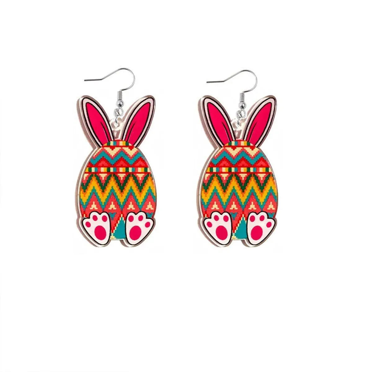 Easter Acrylic Bunny Earrings Cute Cartoon Rabbit Jewelry Spring Holiday Gifts - 2