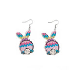 Easter Acrylic Bunny Earrings Cute Cartoon Rabbit Jewelry Spring Holiday Gifts - 1