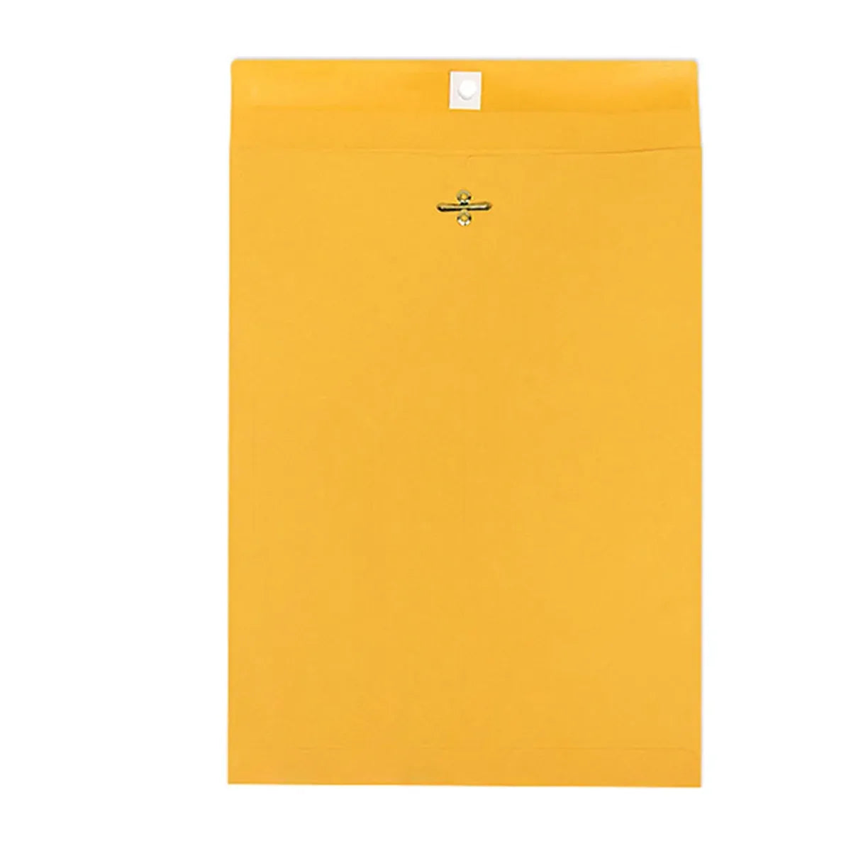 Yellow Kraft Paper Envelope 120gsm Metal Clasp Mailing Documents Office Use - 33x25.4x0.08cm