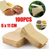 100pcs 6x11cm Kraft Paper Seed Envelopes for Efficient Garden Seed Storage