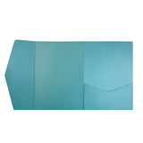 20PCS 3D Tri-Fold Holiday Wedding Invitation Envelope Greeting Cards Aesthetic - Blue