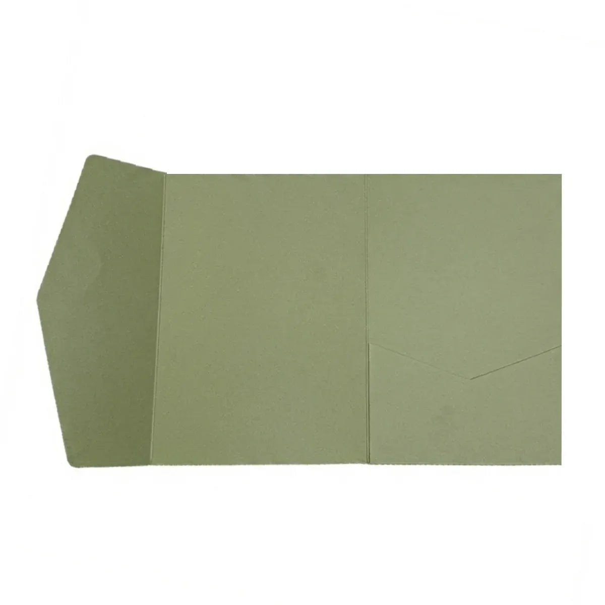 20PCS 3D Tri-Fold Holiday Wedding Invitation Envelope Greeting Cards Aesthetic - Green