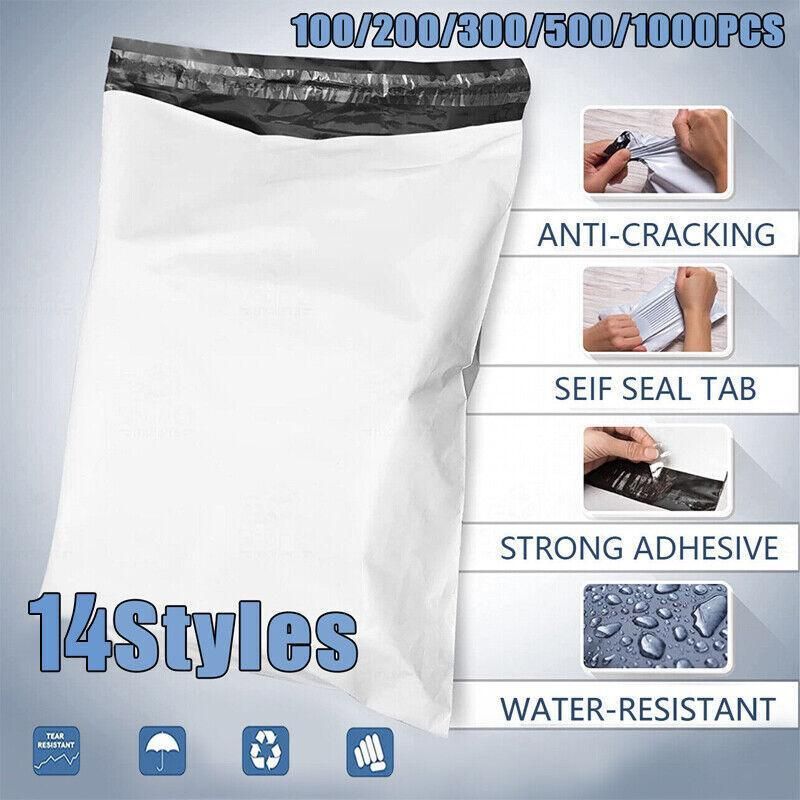 Poly Mailer Bags Mailing Satchel Plastic Courier Self Sealing Packing - 25*35cm*200 PCS