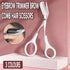 Eyebrow Scissors with Comb Stainless Steel Makeup Trimmer Beauty Tool 3 Colours - White (Eyebrow Razor + Scissor)