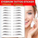 3D Waterproof Eyebrow Tattoo Sticker Hair-Like Natural Brows for Sparse Eyebrows - JY13