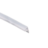 Transparent Silicone Seal Strip in F Shape for Glass Doors Windows - 0.6cm x 100cm