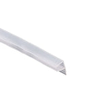 Transparent Silicone Seal Strip in F Shape for Glass Doors Windows - 0.8cm x 100cm