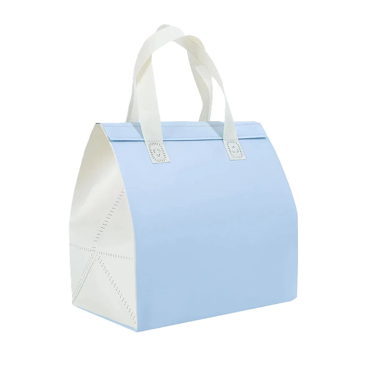 Packaging Bags 50pcs Thermal Insulated Takeaway Carrier Bags for Cups and Boxes - Blue