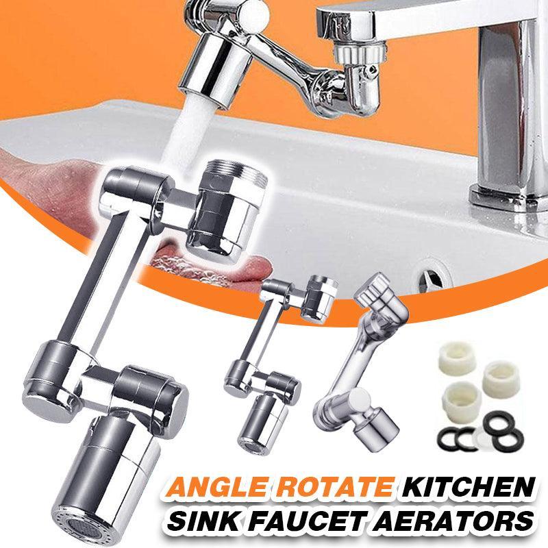 Faucet Extender Universal Rotate Robotic Arm Tap 1080 Swivel Spray Extension - Model 1