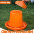 Chicken Feeder Trough Food Bowl Feed Pail Large Capacity for Poultry Coop Farm