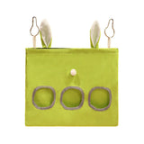 Small Pet Hay Feeding Bag Hanging Design Durable Canvas Material Dustproof - L