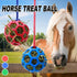 Hanging Hay Feeders Stable Feed Polo Feeding Balls Toy for Horses and Livestock - Green