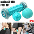 3pcs Foot Massage Roller Set for Muscle Relaxation and Arch Support Fitness Tool