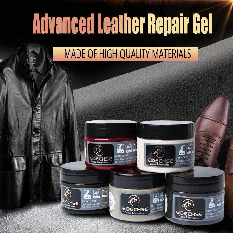Advanced Leather Repair Gel Kit Filler For Sofa Auto Interior Scratch Rips Holes For Minor Breakage Repairs - Beige White