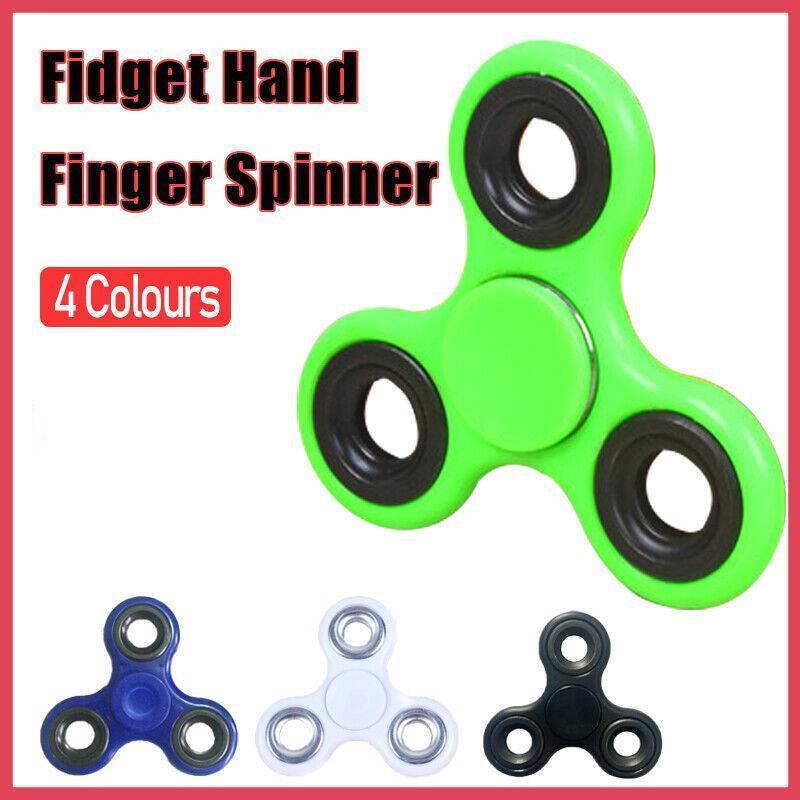3D Fidget Hand Finger Spinner Focus Tool Stress Relief Item for Daily Use - Black