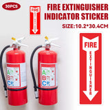 30PCS Fire Extinguisher Indicator Sticker Long-Lasting for Fire Safety Use