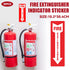 30PCS Fire Extinguisher Indicator Sticker Long-Lasting for Fire Safety Use