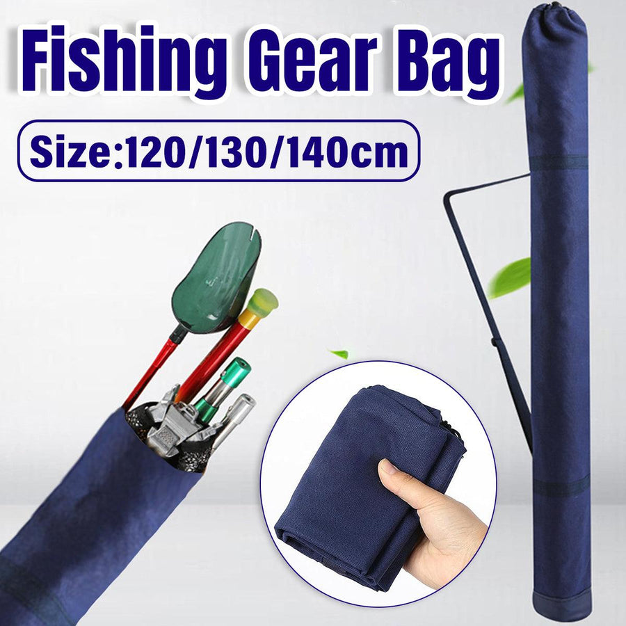 Outdoor Portable Fishing Rod Bag Folding Storage Carrier Waterproof Fishing Case - 140cm