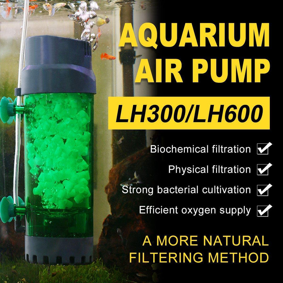Fluidiz Bed Aquarium Fish Tank Internal Filter Oxygenation Pump for Clear Water - LH300