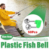 Plastic Clamp Fishing Bell Bite Alarm Alert Rod Clip Fishing Gear Accessories