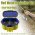 Fishing Bait Box Insulated Worm Container Live Bait Holder Portable Waist Can - White