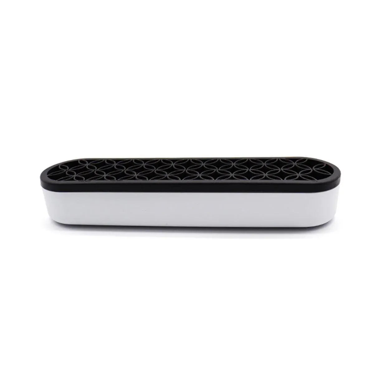 Silicone Makeup Organizer Cosmetic Storage Box Lipstick Brush Holder Desktop Box - Black