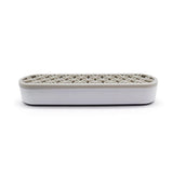 Silicone Makeup Organizer Cosmetic Storage Box Lipstick Brush Holder Desktop Box - Light Grey