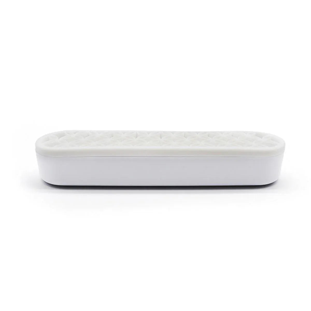 Silicone Makeup Organizer Cosmetic Storage Box Lipstick Brush Holder Desktop Box - White