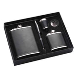 Wine Pot Stainless Steel Portable Flat Bottle Outdoor Small Flask For Travel - Plain Gift Box