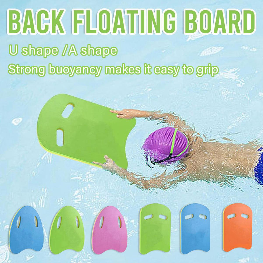 Swimming Back Float for Beginners Buoyancy Pad Gear for Water Training Support - U-shape-Green