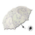 Folding Umbrella Triple Fold Sunshade Rainproof UV Protection Compact Umbrella - Purple
