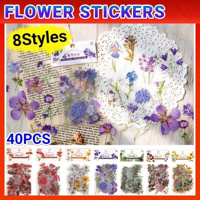 Scrapbooking Flower Stickers Pet Transparent Sticker - G