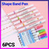 6PCS Dual Tip Line Drawing Pens – Fun Patterned Colour Markers Set