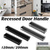 Hidden Recessed Cabinet Handle 120mm 200mm Slotted Drawer Door Pull Furniture - Grey-120mm