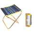 Folding Camping Chair Portable Fishing Stool Lightweight Outdoor Travel Seat - Blue