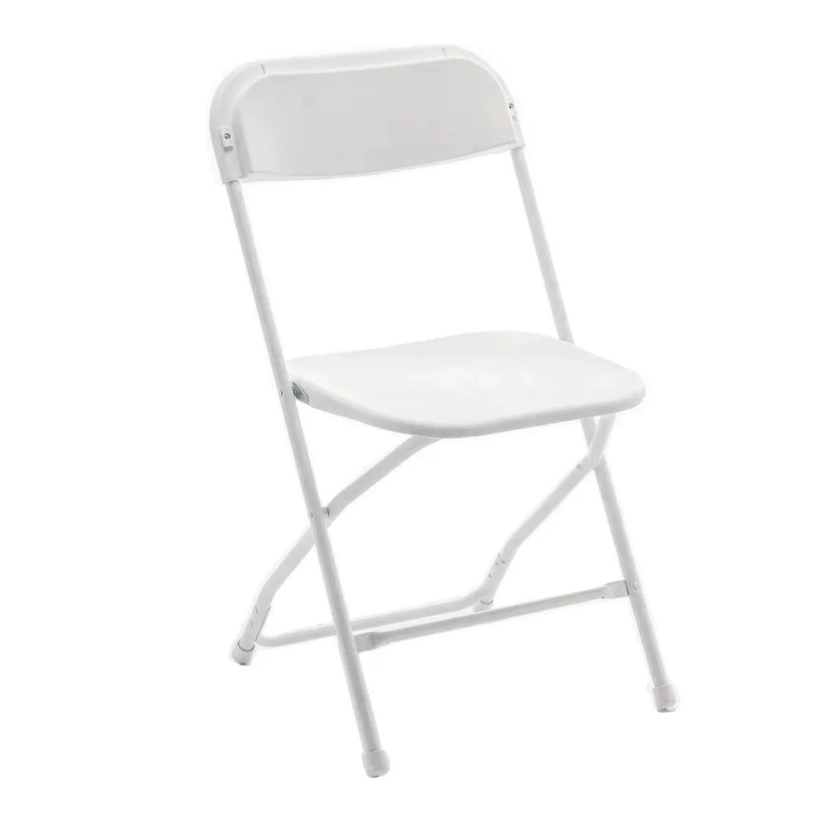 Plastic Folding Chair Office Meeting Chair Staff Training Leisure Chair - White
