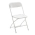 Plastic Folding Chair Office Meeting Chair Staff Training Leisure Chair - White