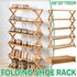 6 Tier Folding Shoe Rack Home Shoe Storage Organizer Space Saving for Shoes