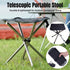Portable Outdoor Telescopic Folding Stool Camping Chair Fishing Seat Lightweight
