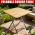 60cm Wooden Folding Table Tray Dinner Home Coffee Snack Outdoor Desk Portable