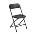 Plastic Folding Chair Office Meeting Chair Staff Training Leisure Chair - Black