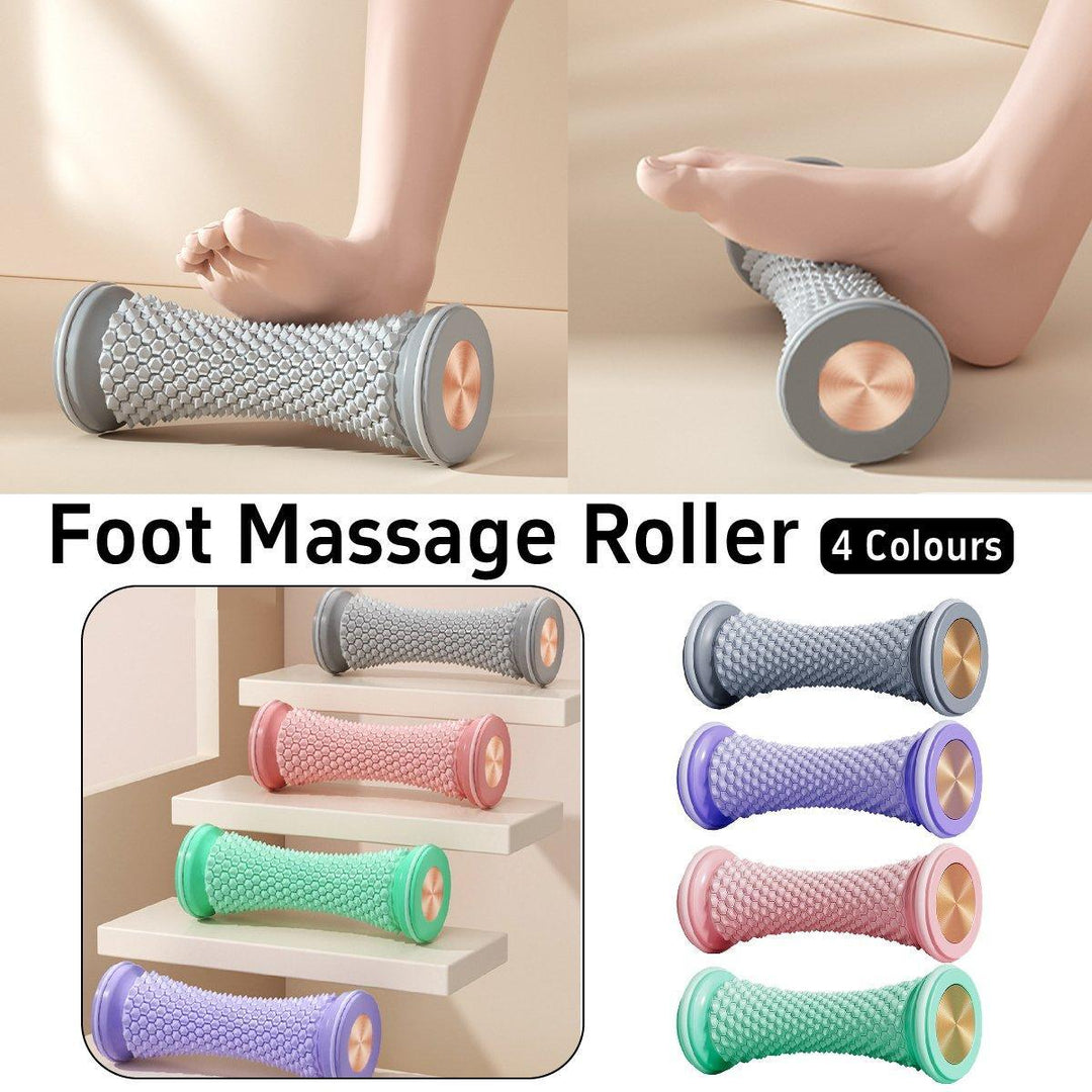 Foot Massage Roller Yoga Trainer Muscle Relaxation Plantar Fascia Relief Fitness - Grey