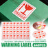 640PCS Fragile Sticker Labels Self Adhesive Logistics Shipping Carton Box Use