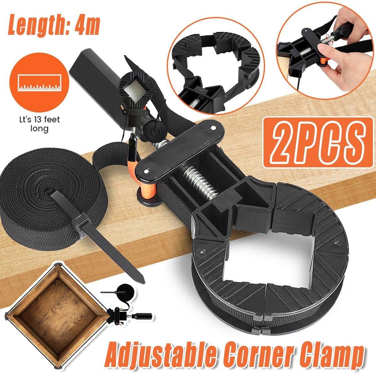 2x Corner Clamp Strap Band Clamps Quick Release Vice Woodworking Picture Frame