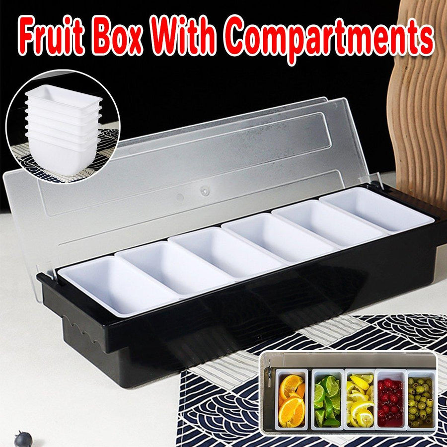 Multi Compartment Fruit Box Food Storage Container for Fresh Fruit Preservation