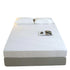 Double 145x200cm Hotel Bedding White Cotton Satin Bedspread - Cotton single jet satin-80x80s