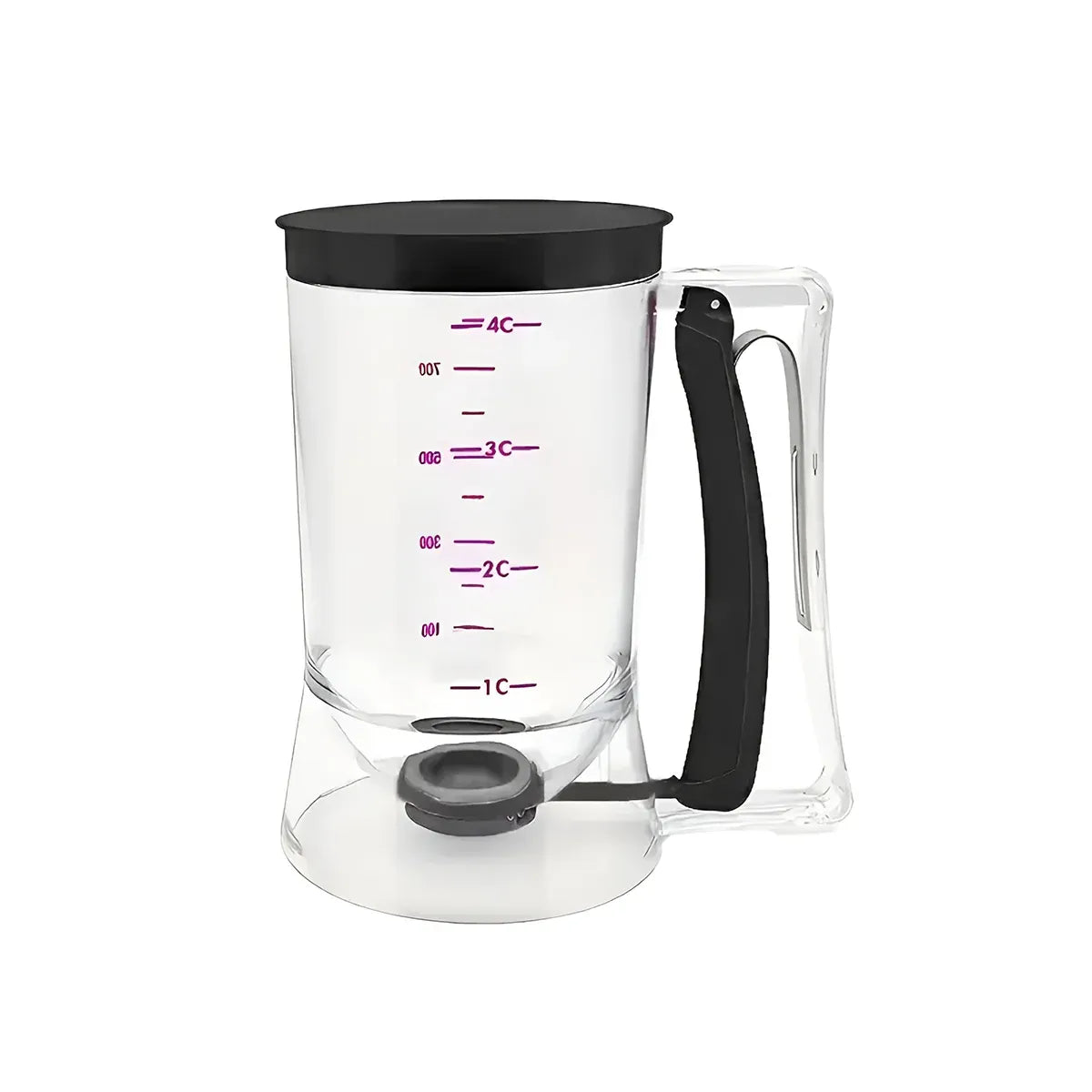 Batter Dispenser Measuring Cup Funnel Cake Cupcake Pancake Baking Tool - Black
