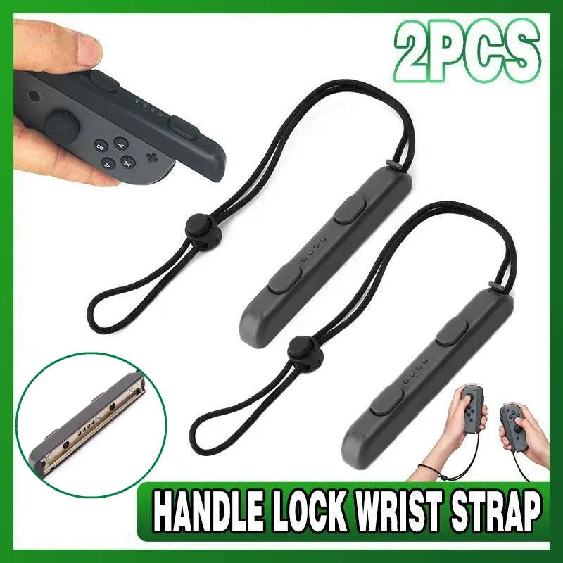 2PCS Wrist Strap Lanyard for Nintendo Switch Joy-Con Controller Lock Clip