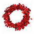 10pcs Christmas Wreath Decorations Festive Holiday Door Hanging Ornament Set - Red