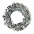 10pcs Christmas Wreath Decorations Festive Holiday Door Hanging Ornament Set - Silver